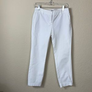 White Capri Cropped Pants